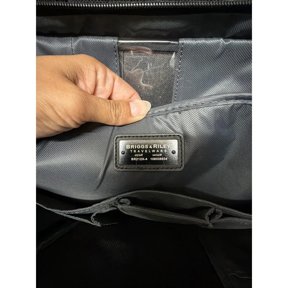 Briggs & Riley Travelware Rolling Briefcase Carry On Business Bag Black